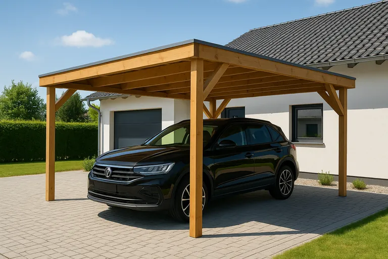 Carport mit Photovoltaik – doppelte Nutzung als Stellplatz und Stromerzeuger