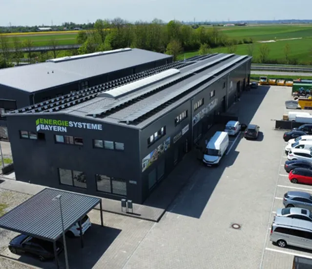 Firmensitz der ESB Konzept GmbH in Königsbrunn aus der Luft