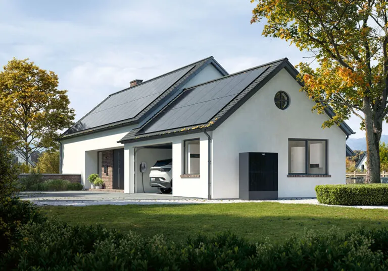 Photovoltaik, Wärmepumpe, Stromspeicher und Wallbox am Einfamilienhaus